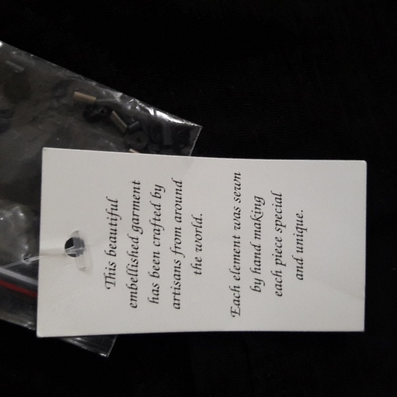 LOGO by Lori Golstein Beaded Black Shirt - Still Has Tags - Picture 5 of 8